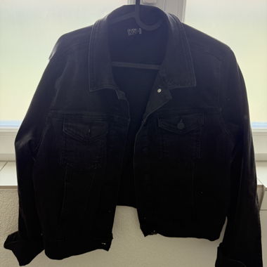 Veste en jean noire
