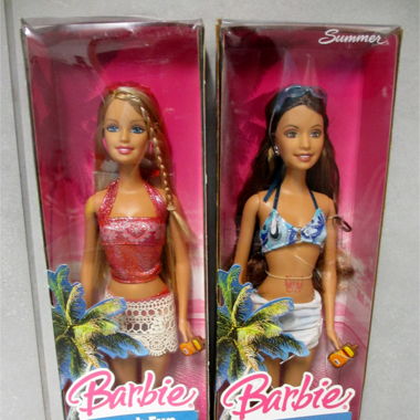 2005 Mattel Beach Fun Barbie & Summer Strand Sonne
