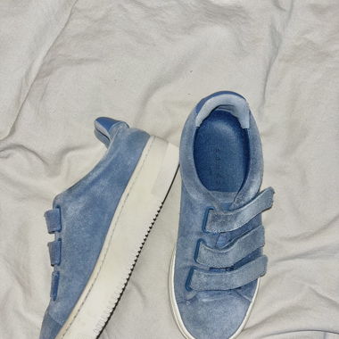 Sandro Sneakers Velourleder Blau (Grösse 36)