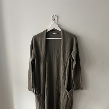 Langer Cardigan Braun