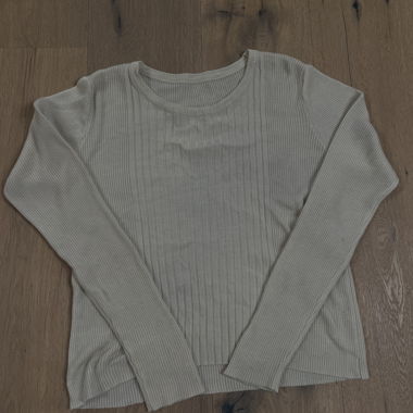 Maglia manica lunga a coste