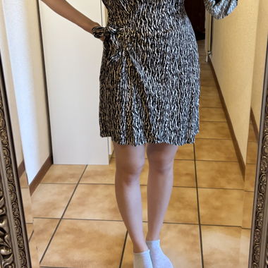 Abito camicia con stampa zebrata HM