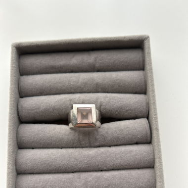  Silberring mit rosa