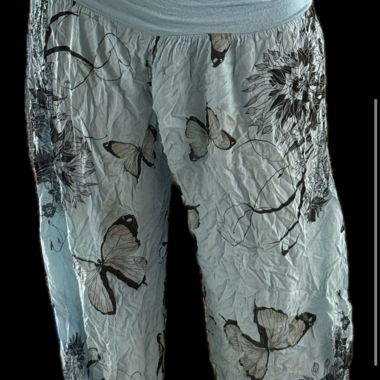 Pantaloni con stampa a farfalle