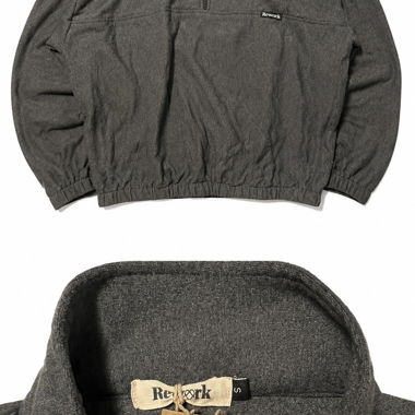 Maglione Zip Rework grigio