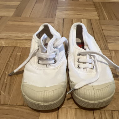 White Lace-up Sneakers
