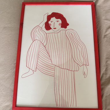Framed Figurative Artwork