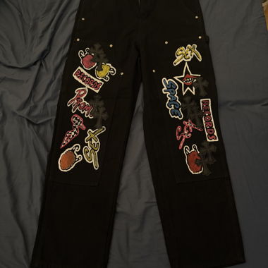 Chrome Hearts Patch Jeans Black
