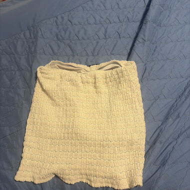 Jupe-culotte structurée beige