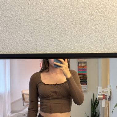 Croptop langärmlig