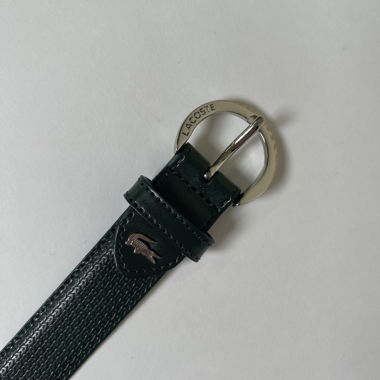 Ceinture en cuir Lacoste olive
