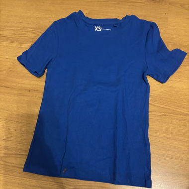 Blaues T-Shirt XS