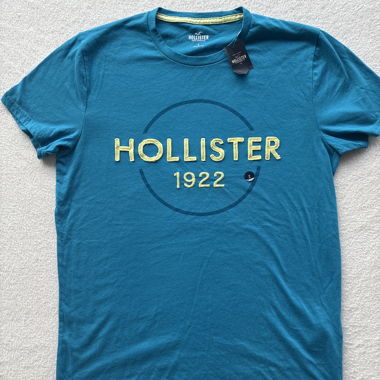 T‑Shirt Hollister türkis Logo 1922 S