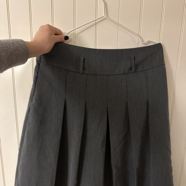 Grey midi skirt