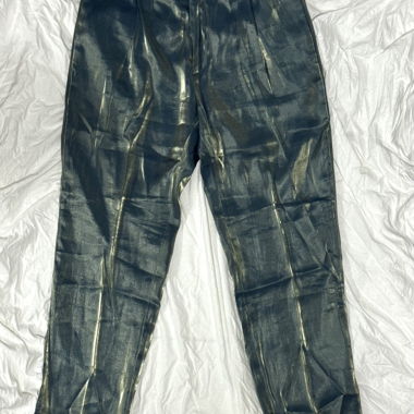 Pantalone da completo lucido verde