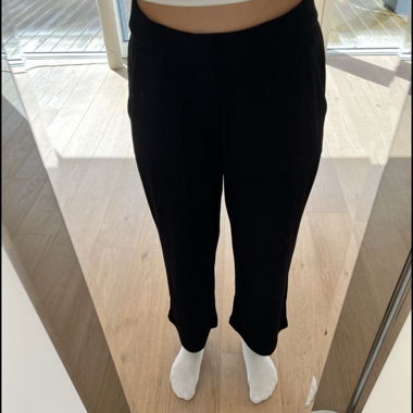 Schwarze Stoffhose