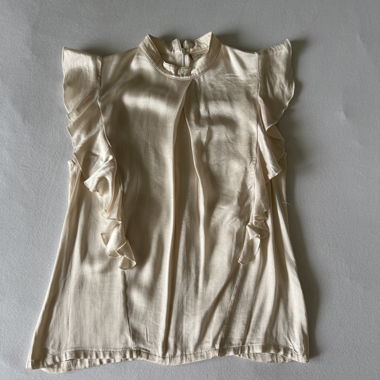 Elegante Bluse in Creme