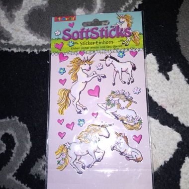 Autocollants Licorne neufs & réutilisables