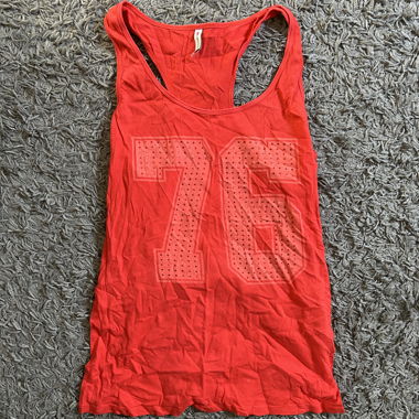 Débardeur Jersey clouté strass y2k