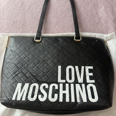 Love Moschino black tote bag
