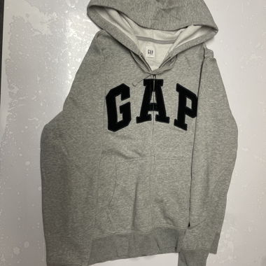 Felpa con cappuccio GAP grigia