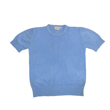 blauer Kurzarm-Pullover Esqualo
