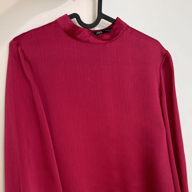Elegante Fuchsia Bluse (ZARA / XS)