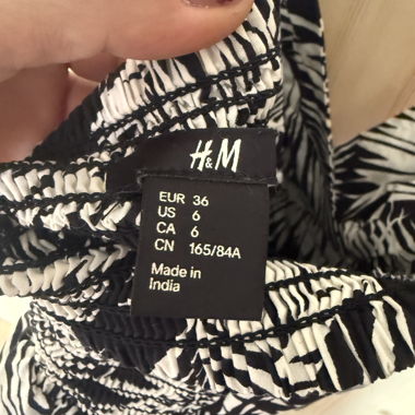 Robe d’été H&M noir et blanc