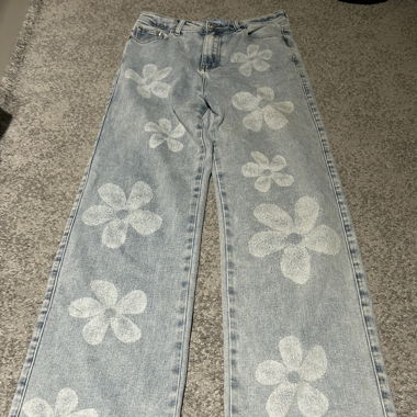 Jeans Flower Print Ruby - Size 36