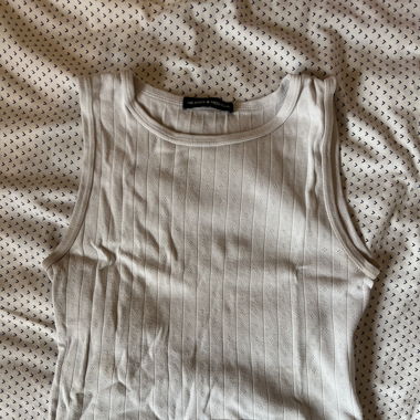Crop top blanc Brandy Melville 