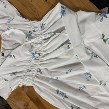 Blue-Pattern Summer Dress