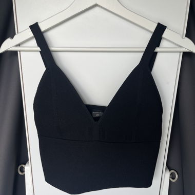 Crop Top nero XS