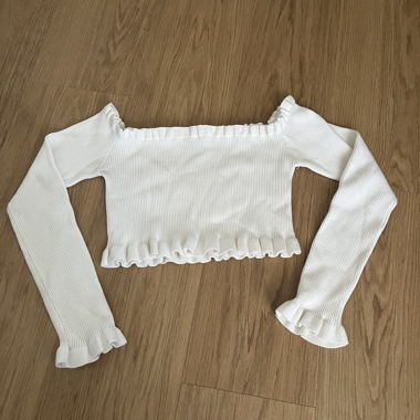 White Off-Shoulder Top