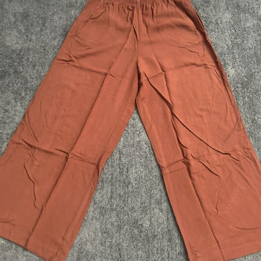 Pantalon ample en rouille