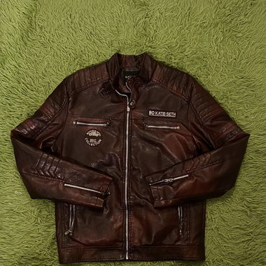 Vintage Red Leather Jacket