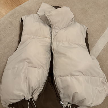 Gilet imbottito reversibile senza maniche