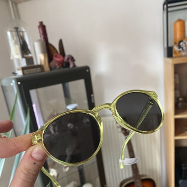 Sonnenbrille Gelb transparent 