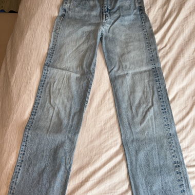 jeans large taille haute