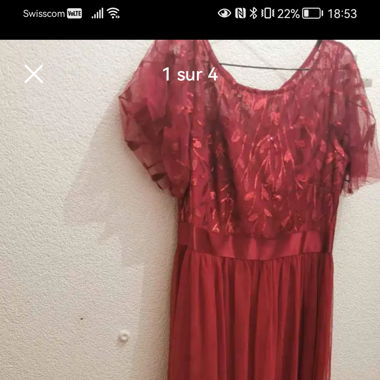 Robe bordeau 