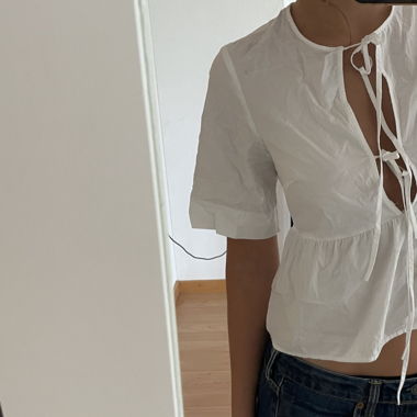 ganni dupe blouse
