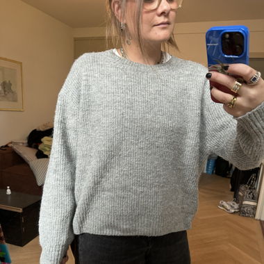 Grey knitted Crewneck H&M | Size L