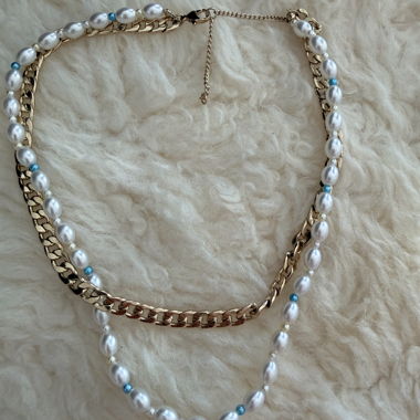 Bead and Chain Necklace