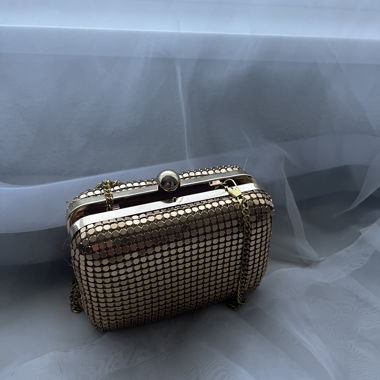 Gold clutch with chain