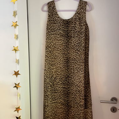 Abito leopard senza maniche reversibile