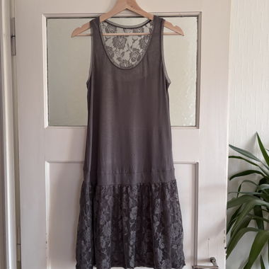 Taupe Lace Dress