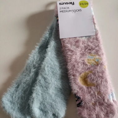 Sinsay Fluffy Socks 2-Pack 23/26