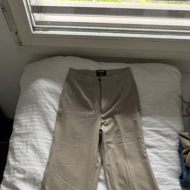 Highwaisted Anzugshose wideleg in beige