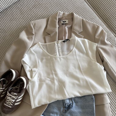 T-shirt blanc - only