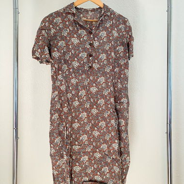 vintage floral pattern dress