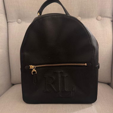 Sac à dos noir Lauren Ralph Lauren